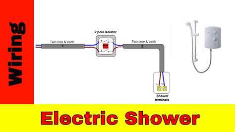 how to wire electric shower